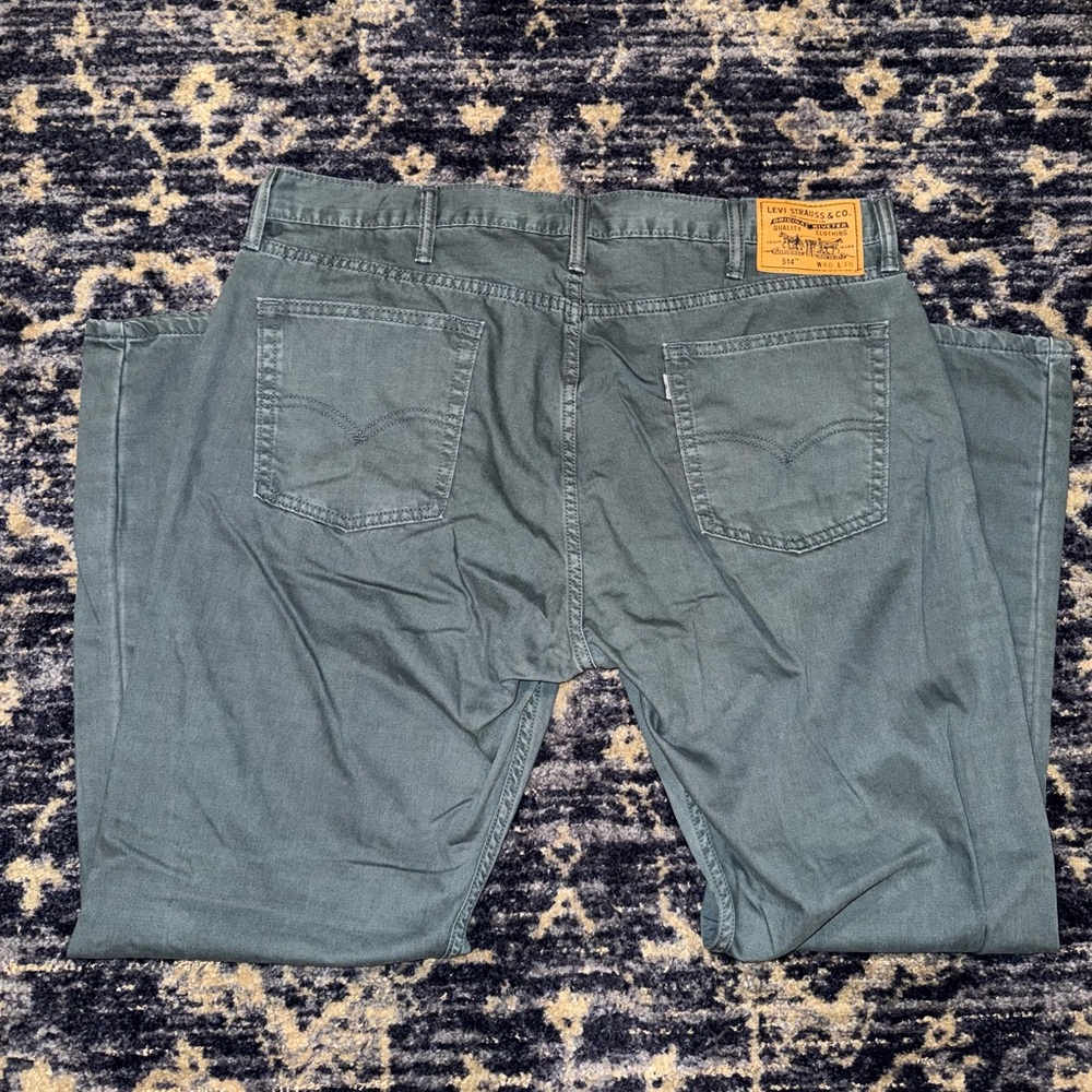 Levi’s 514 White Tab Chino Pants Teal/Green Size 40W x 30L